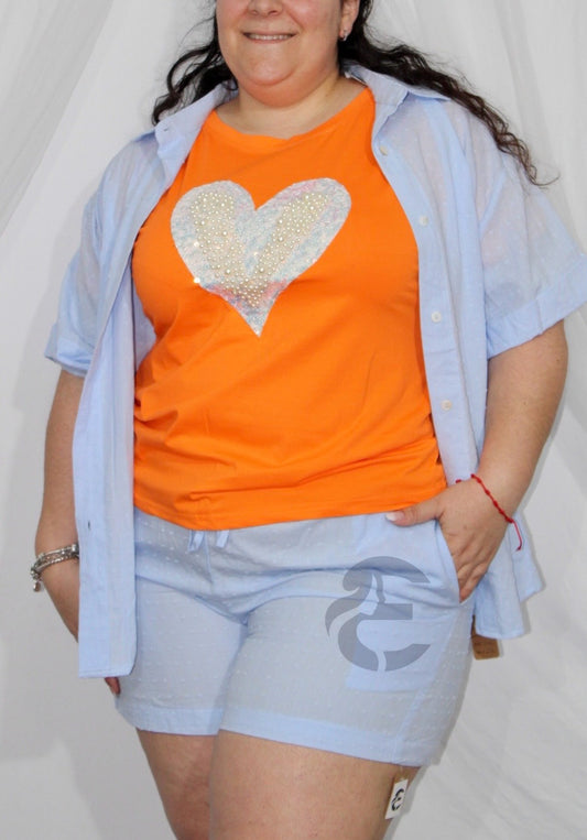 Camiseta Cuore perla